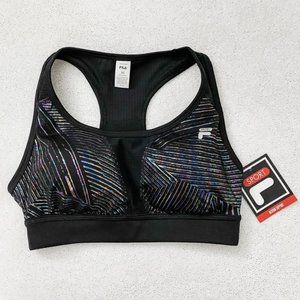 FILA Sport Metallic Line Medium Support Sport Bra